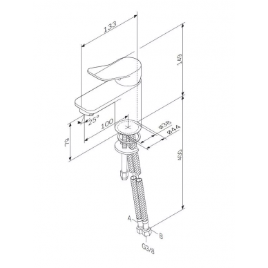 Смеситель для раковины AM.PM X-Joy (F85A02100) 5