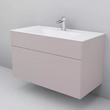 Тумба для ванной Am.Pm Inspire V2.0 (M50AFHX1003EGM) (100 см) элегантный серый 7
