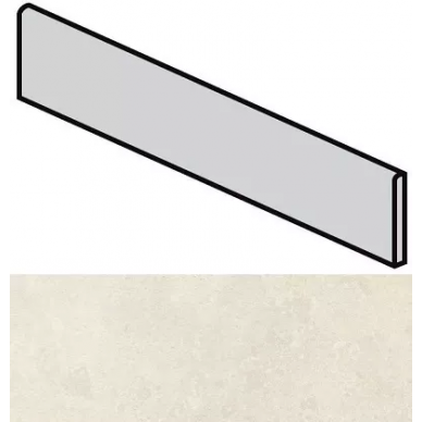 745637 Pietra del Nord Bianco Battiscopa Nat 4.6x60 0