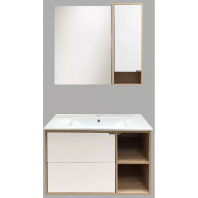 Тумба для ванной Comforty Гамбург-90 (91x56x46 см), дуб сонома 6
