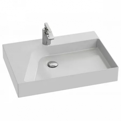 Тумба для ванной Jacob Delafon Rythmik Pure (EB1770-M69) 65 см, матовый темно-красный 5