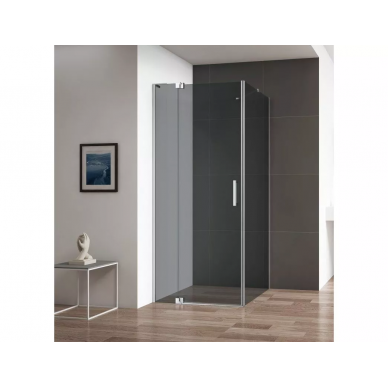 Душевой уголок Cezares Slider (SLIDER-AH-1-100-80/90-GRIGIO-Cr) 100x90 см, профиль хром/стекло серое 5