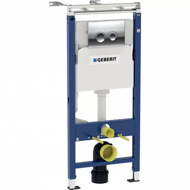 Инсталляция Geberit Duofix (458.123.21.1) в комплекте с унитазом Aquatek (AQ1901-00) микролифт, кнопка хром 7