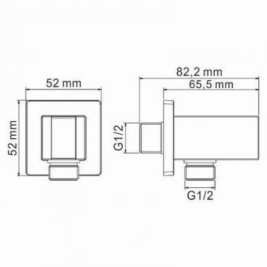 Гигиенический набор Wasserkraft Alme (A01652) светлая бронза 9