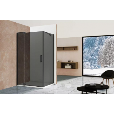 Душевой уголок Vincea Extra (VSR-1E111290CGB) 110x90 см, профиль черный/стекло тонированное 6