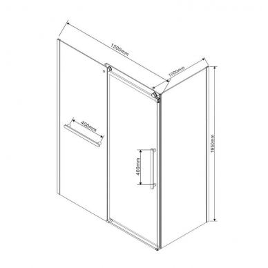 Душевой уголок Vincea Como Soft (VSR-1CS1015CL) 150х100х195 см, профиль хром/стекло прозрачное 8