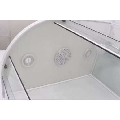 Душевая кабина Frank F411L М White (20016) (левосторонняя) 110х80х220 см, матовое стекло 7