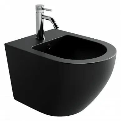 Биде подвесное Ceramicanova Uno (CN11002) чёрное матовое 0