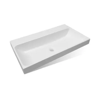 Тумба с раковиной Эстет Malibu Luxe 155 L (ФР-00007116) (подвесная) левая, белая/дерево 6