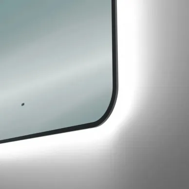 Зеркало Teymi Solli Black Soft Line T20232S с подсветкой, сенсор на взмах, чёрный, 80 см 6