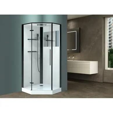 Душевая кабина Esbano ESM-PENTA-90 с крышей, левая, 90x90x215 см 9