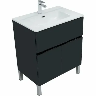 Тумба для ванной Aquanet Алвита New 303900 70 см, антрацит 1