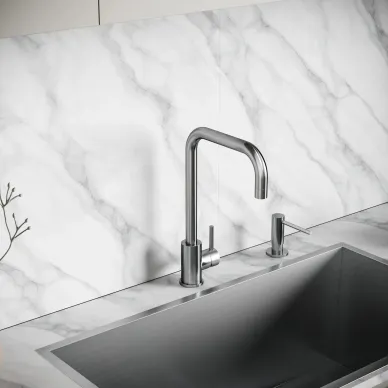 Смеситель для кухни Sancos Stainless SC12002SS нержавеющая сталь 3