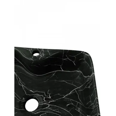 Раковина накладная Teymi Helmi S T50262 48x37, мрамор чёрный 8
