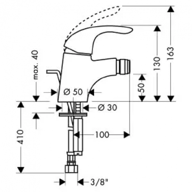Смеситель для биде Hansgrohe Focus E (31720000) 1