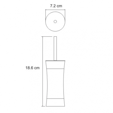 Ершик для унитаза Wasserkraft Wern K-7500 (K-7527) черный, напольный 2