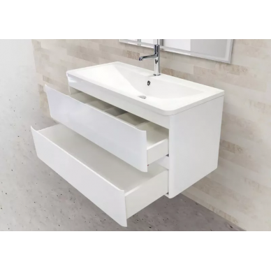 Тумба для ванной Belbagno Albano (ALBANO-1000-2C-SO-BL) (100 см) Bianco Lucido 3