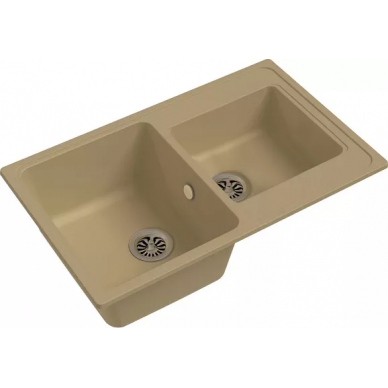 Мойка кухонная Ewigstein Elegant (E- 80D крем)	крем 3
