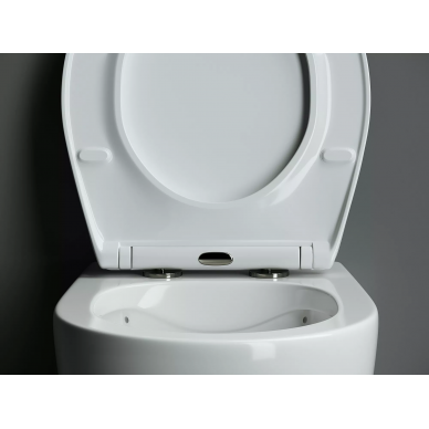 Подвесной унитаз Ceramicanova Pearl (CN8001) безободковый с сидением микролифт 11