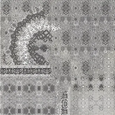 1047041 RIABITA INSERTO PATTERN S/4 Grey MQ 40x40 (микс) 0