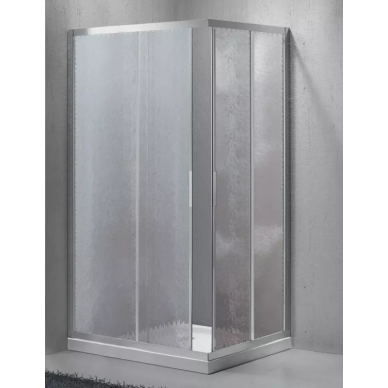 Душевой уголок BelBagno Sela AH2 (100x90 см) (рифленое стекло) 0