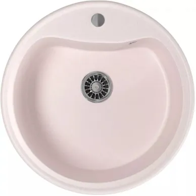 Мойка кухонная Mixline ML-GM09	(533499)	светло-розовая 0