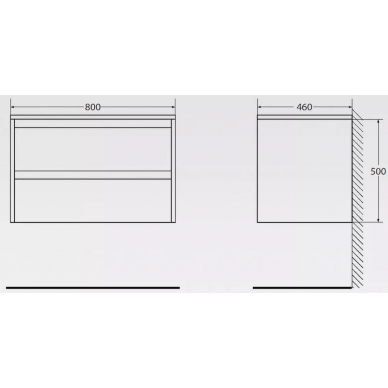 Тумба для ванной Belbagno Kraft (KRAFT-800-1C-SO-RT) 80 см ,Rovere Tabacco 7