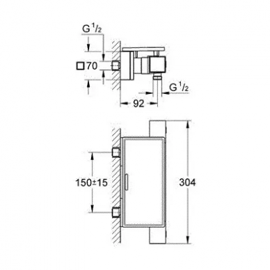 Термостат для душа Grohe Grohtherm Cube (34491000) 5