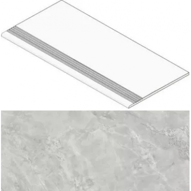 AGHP Marvel Grey Cloud Gradino 120 Matt 30x120 0