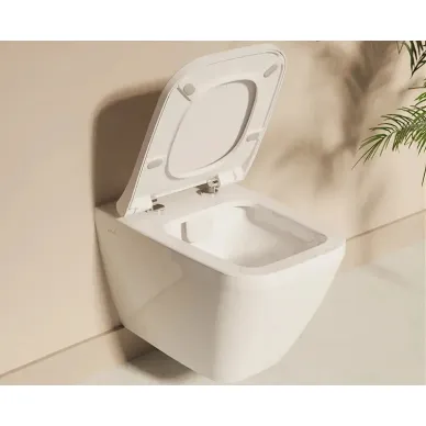 Инсталляция с подвесным унитазом Vitra Integra Square (9856B003-7207) (кнопка хром глянцевый) микролифт 6