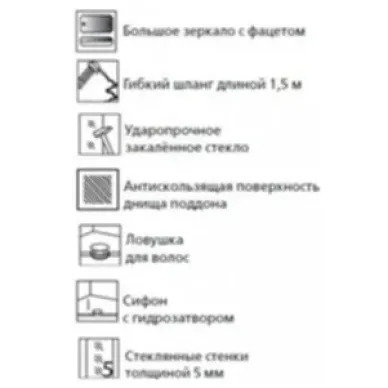 Душевая кабина Esbano ESM-PENTA-90 с крышей, правая, 90x90x215 см 10