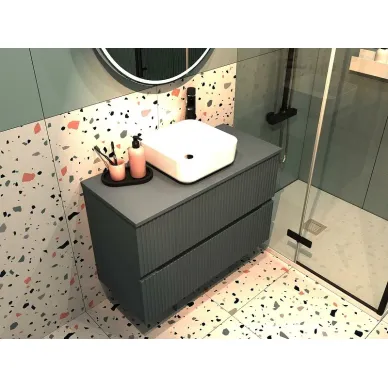 Тумба для ванной Aquanet Джейн 313304 100 см, маренго 8