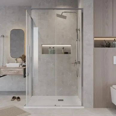 Душевой уголок Grossman Galaxy 120х80х195 см, стекло прозрачное/профиль хром 6