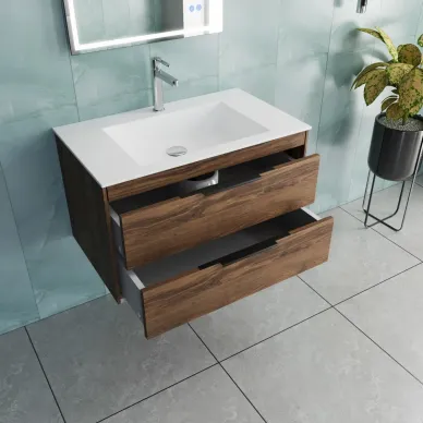 Тумба для ванной Vincea Chiara 2D VMC-2C2800CO подвесная, 80 см, C.Oak 6