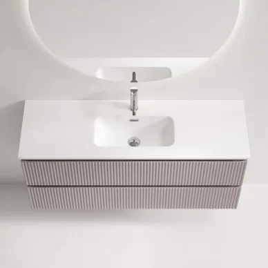 Тумба для ванной Sancos Snob R SNR120/39SM подвесная, 100 см, doha soft 5