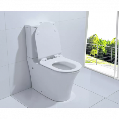 Унитаз напольный Orans Ceramic (9906WM) безободковый с микролифтом 6