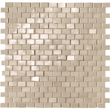 fNWO Brickell Beige Brick Mosaico Gloss 30x30 0