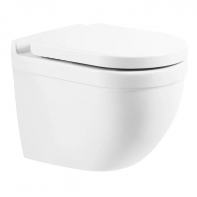 Чаша подвесного унитаза BelBagno Senso-R (BB017CHR) безободковый 5