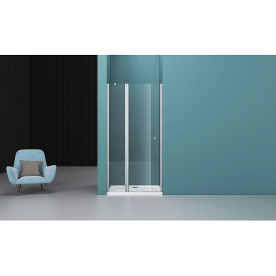 Душевая дверь BelBagno Etna 90 (ETNA-B-12-60/30-C-Cr) профиль хром/стекло прозрачное 9