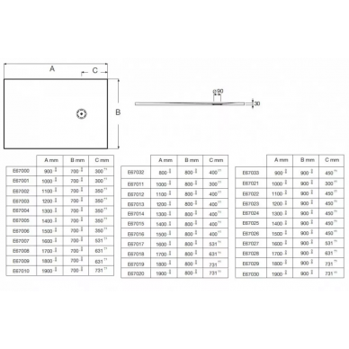 Душевой поддон Jacob Delafon Singulier (E67014-NAD) 130x80x3 см, серый сланец 5