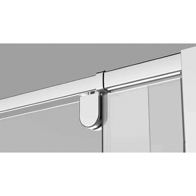 Душевой уголок Veconi Rovigo RV032 (RV032-8090-01-C5) 80х90 см, профиль хром/стекло прозрачное 5