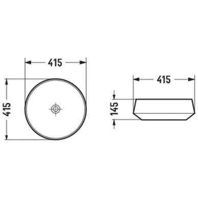 Раковина Comforty J2110, (41.5 см), черно-белая 8