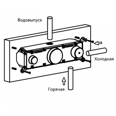 Душевая система Vincea (VSFW-422T1MB) встраиваемая термостатическая, двухрежимная, черный матовый 11