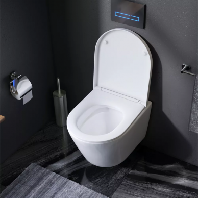 Унитаз подвесной Am.Pm Sense FlashClean (C741701SC) с сиденьем микролифт 11