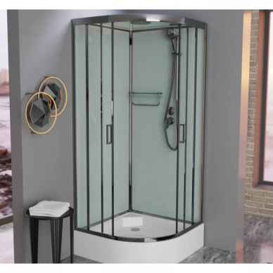 Душевая кабина Frank F409/1 Brilliant (175009) 90х90х220 см, прозрачное стекло 5