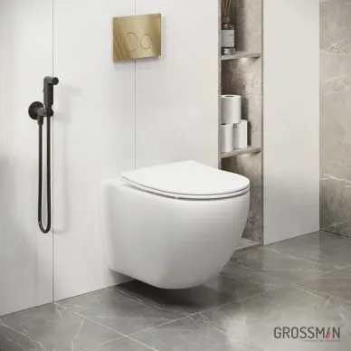 Инсталляция для подвесного унитаза Grossman 900.K31.01.000+клавиша 700.K31.01.300.300+унитаз GR-4411S 9