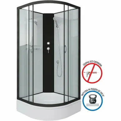 Душевая кабина Niagara Classic (67021414BK) (1000х1000х2000) 7