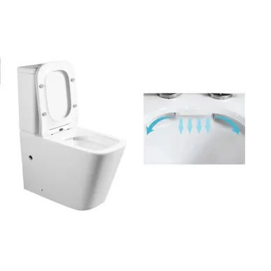Унитаз напольный Cerutti SPA Maiella CT10314 безободковый, микролифт 5