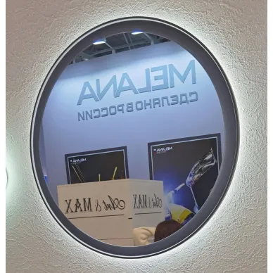Зеркало Art&Max Napoli AM-Nap-800-DS-F-Grey 80 см бесконтактный сенсор с LED подсветкой, grey matt 7