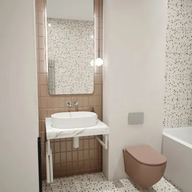 Столешница Teymi Helmi T150107 белый мрамор, 70 см 8